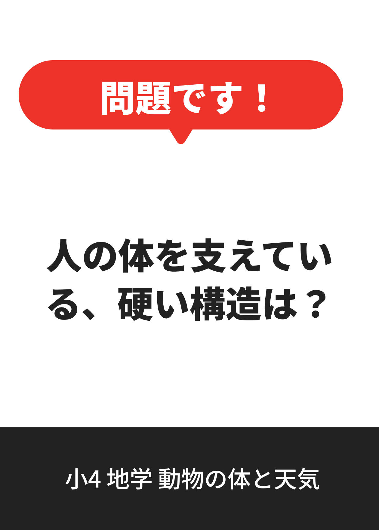 小4 地学 動物の体と天気