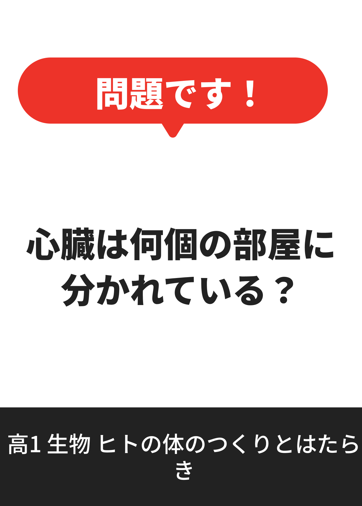 高1 生物 ヒトの体のつくりとはたらき