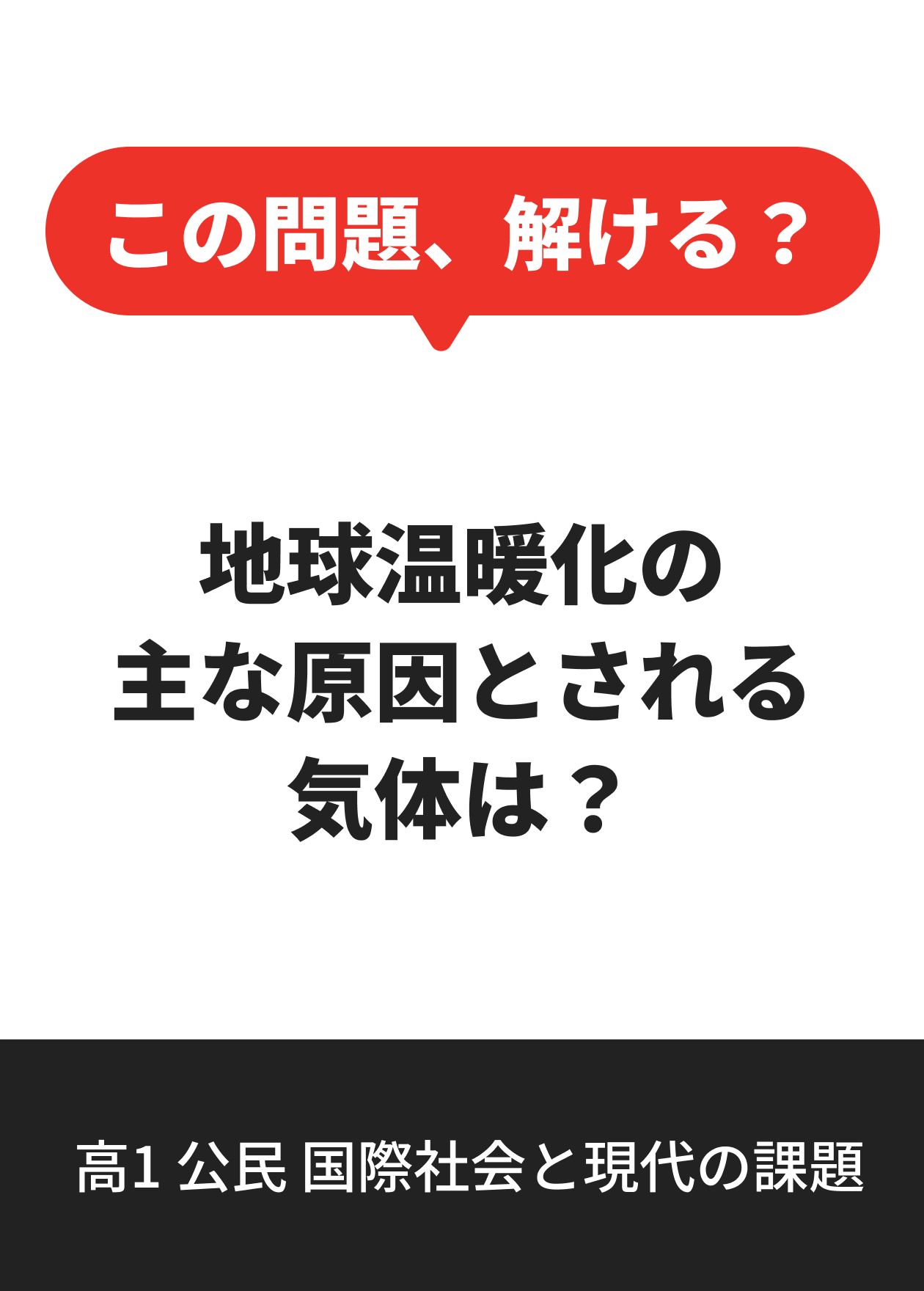 高1 公民 国際社会と現代の課題