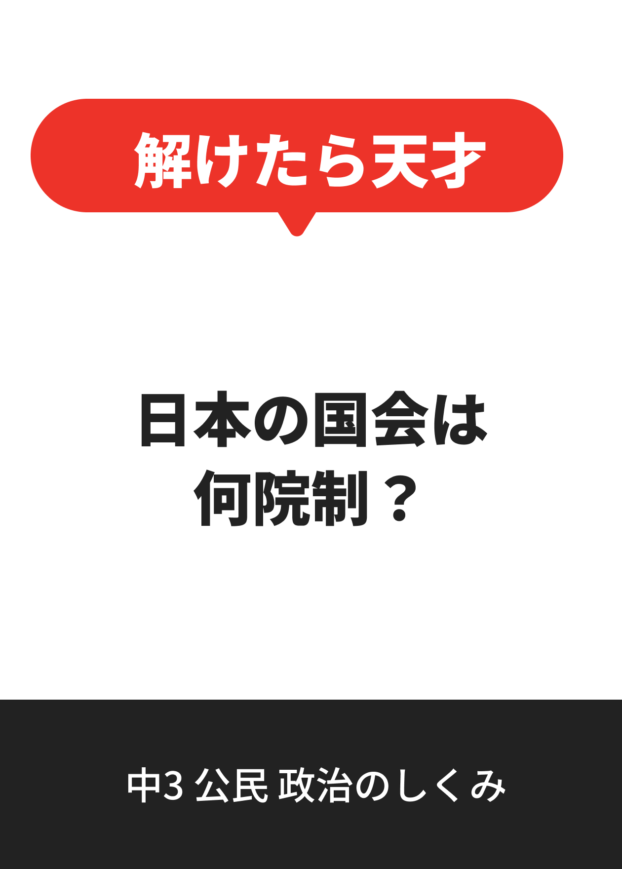 中3 公民 政治のしくみ