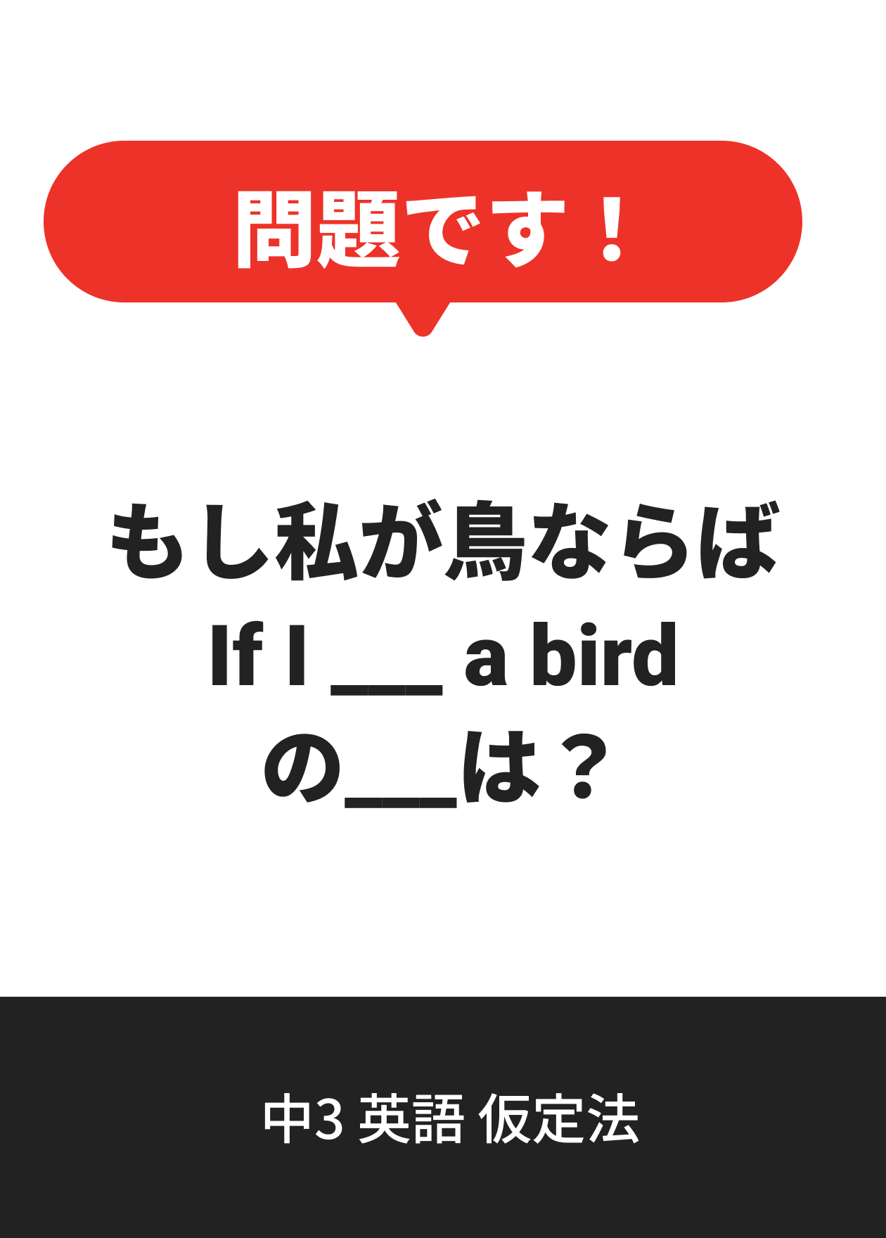 中3 英語 仮定法